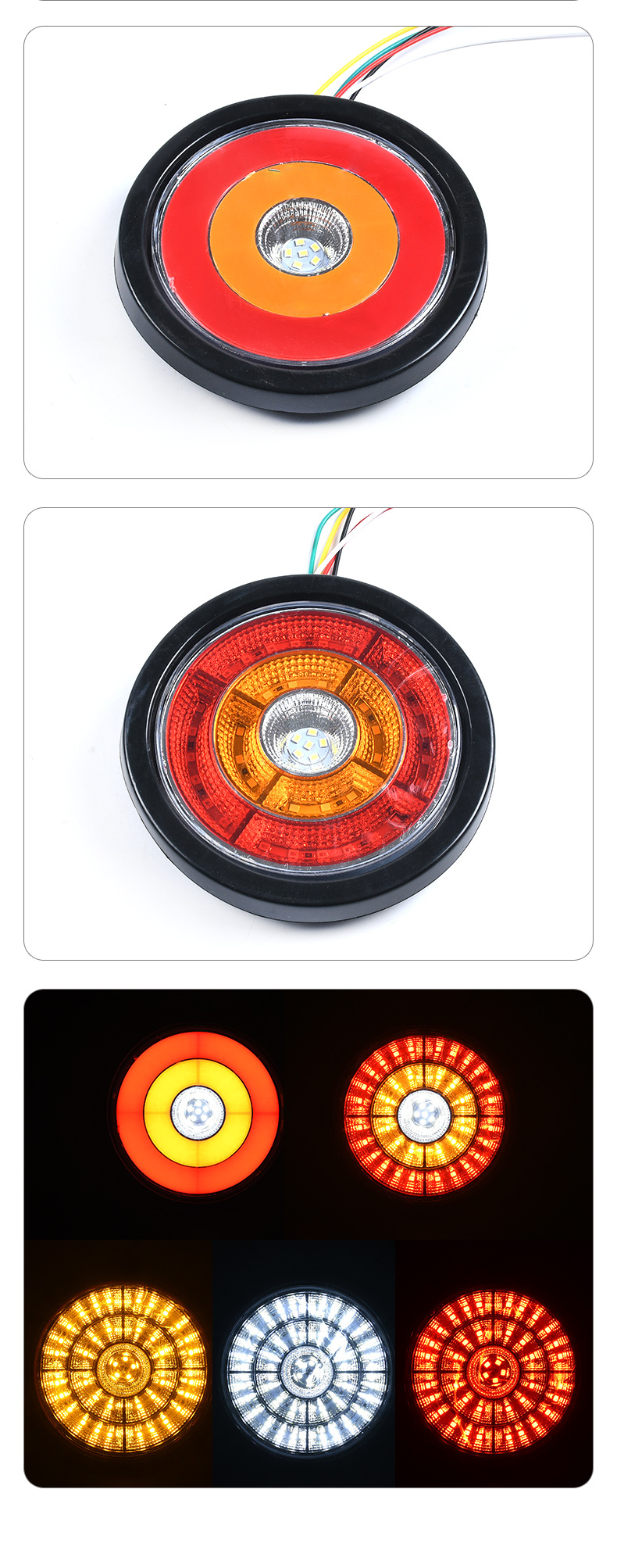 Luz de caminhão LED de 12V/24V Round LED YN-TLC111
