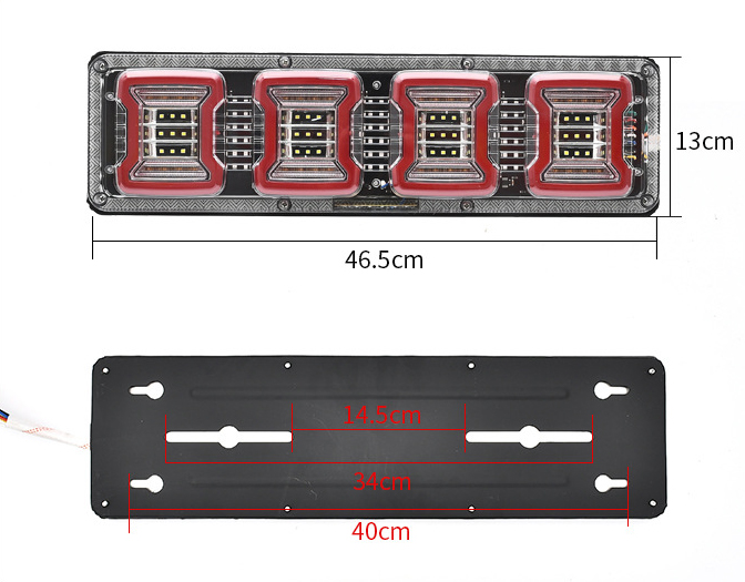 Caminhão 24Vled Turning Flowing Tail Light YN-TLC41