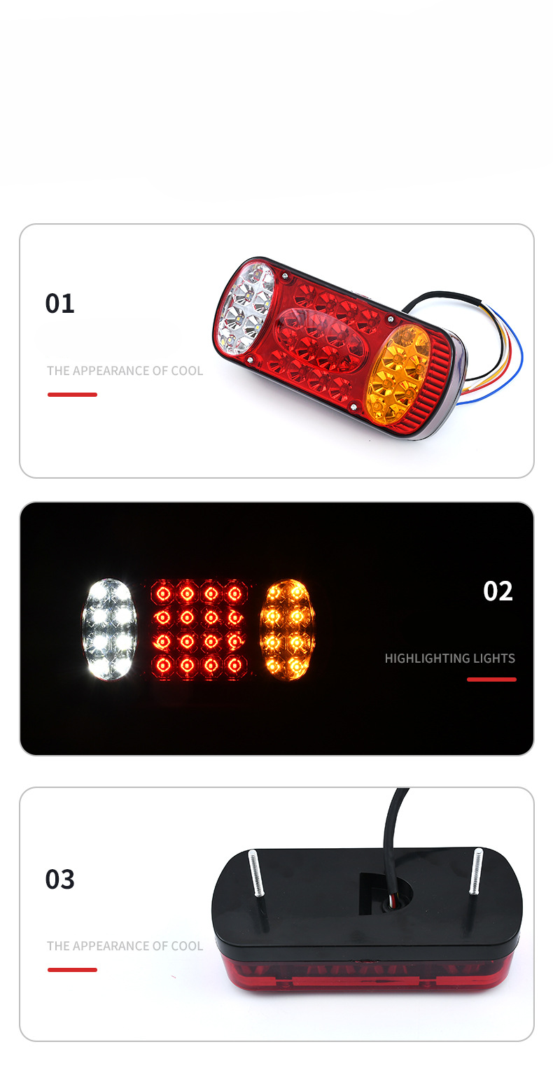 Caminhão 12V/24V LIVRA TAIL LED YN-TLC59