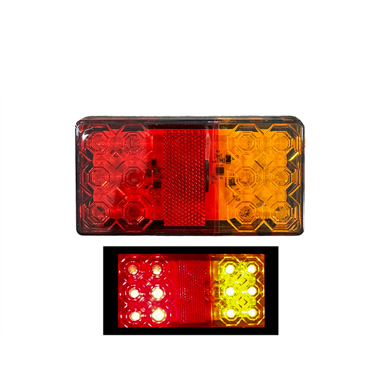 Caminhão 12-24V Luz traseira oblonga de 12 LUZ YN-TLC68