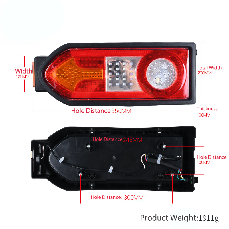 24V Luz de caminhão multifuncional YN-TLC81