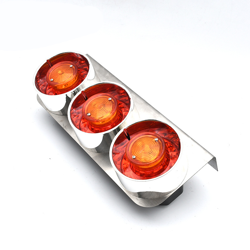24V 3 lâmpadas redondas Caminhão da luz traseira YN-TLC127