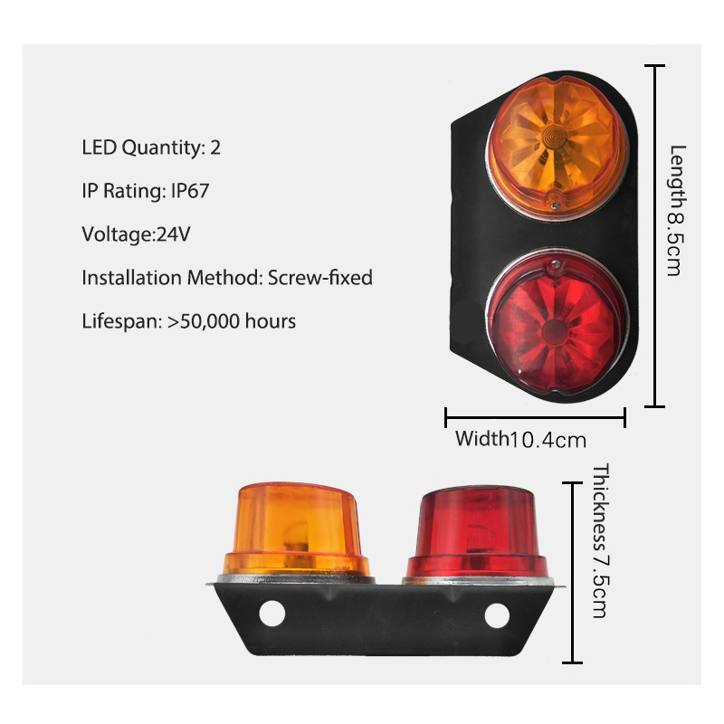 Luz de caminhão LED de 22 cor de 2 cores YN-TLC102