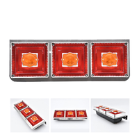 Luz traseira de caminhão LED 24V com 3 lâmpadas YN-TLC147