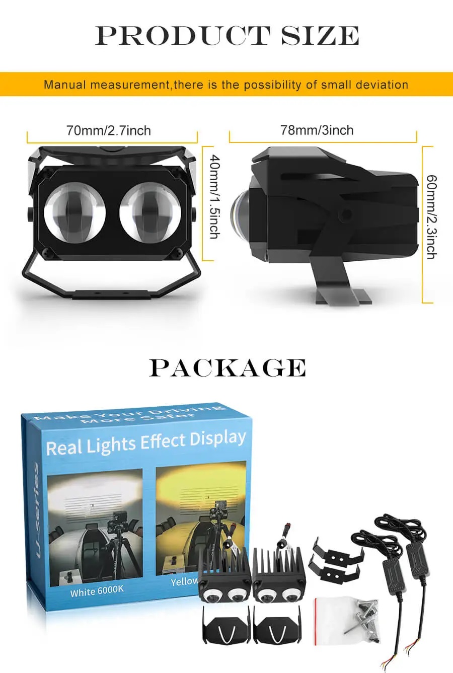 LUZ DE LED PARA MOTOCICLETA YN-U180 (6)