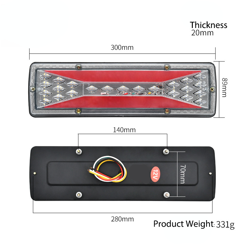 Caminhão fluindo luz traseira YN-TLC54