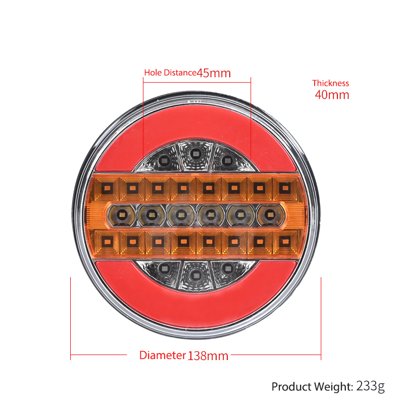 12V/ 24V Round Round 4nch LED LED CURCHINE TRABELA YN-TLC105