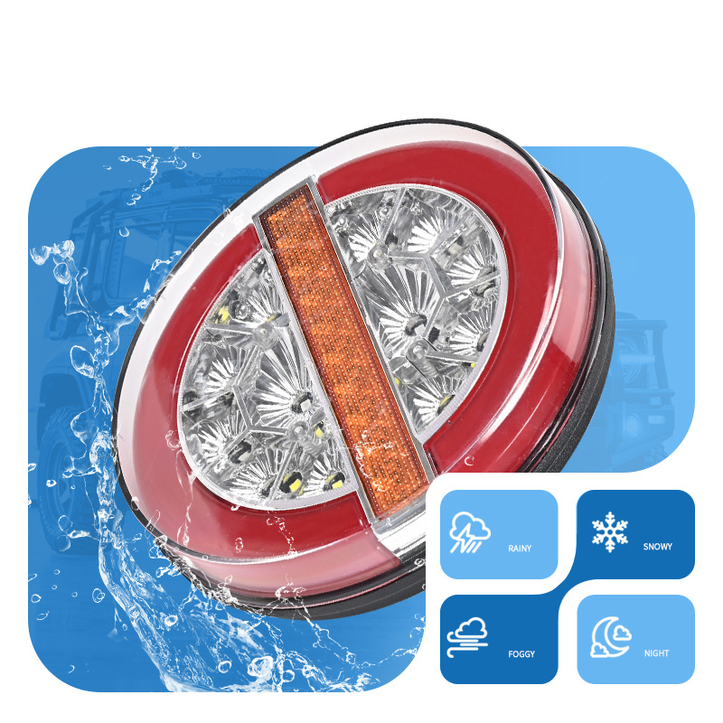 4V guiando fluindo piscando em volta da luz traseira do caminhão LED YN-TLC152