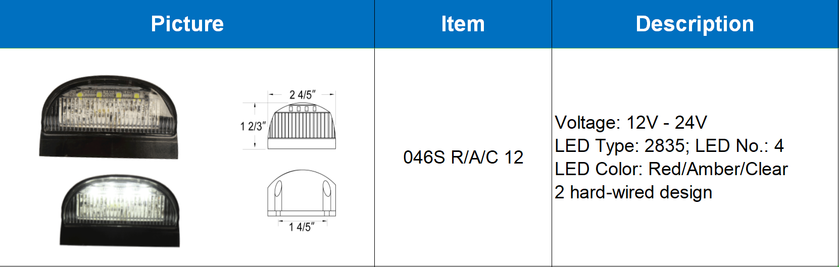 Marcador de espa&ccedil;o de LED 40-5