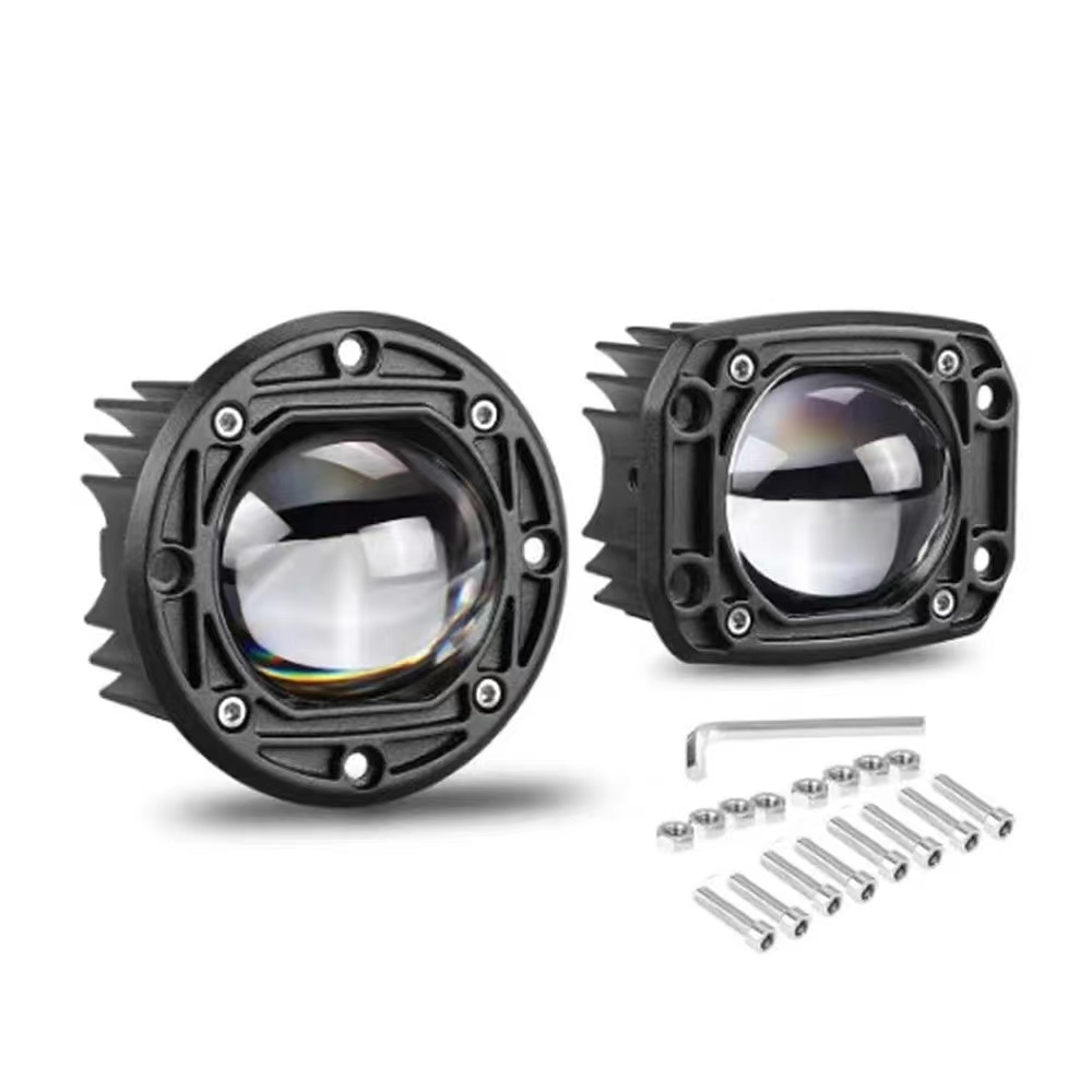 15 W branco/amarelo de 3,2 polegadas barco jipe ​​luz LED