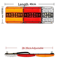 24V Orientação da luz traseira de caminhão fluida YN-TLC120