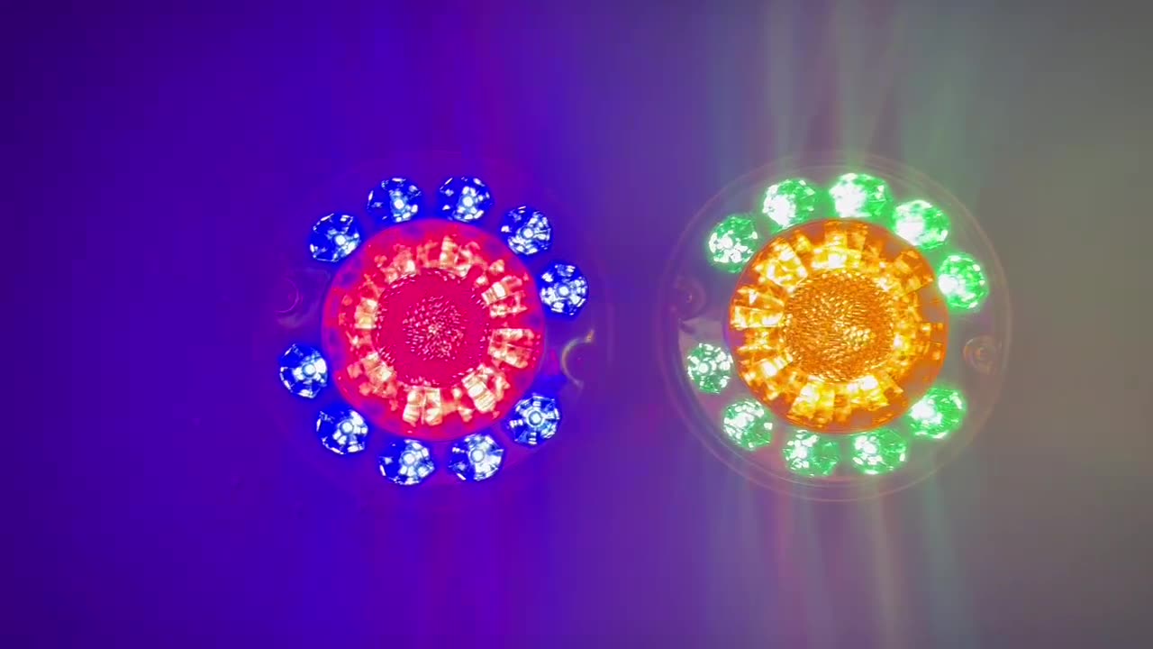 Truck LED de luz traseira redonda de 2 cores YN-TLC42