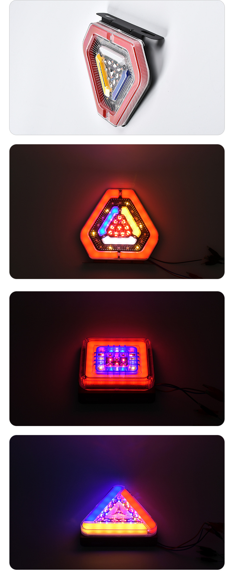 LED de 24V Flashing Flowing Guiding Turning Signal Tail Light YN-TLC131