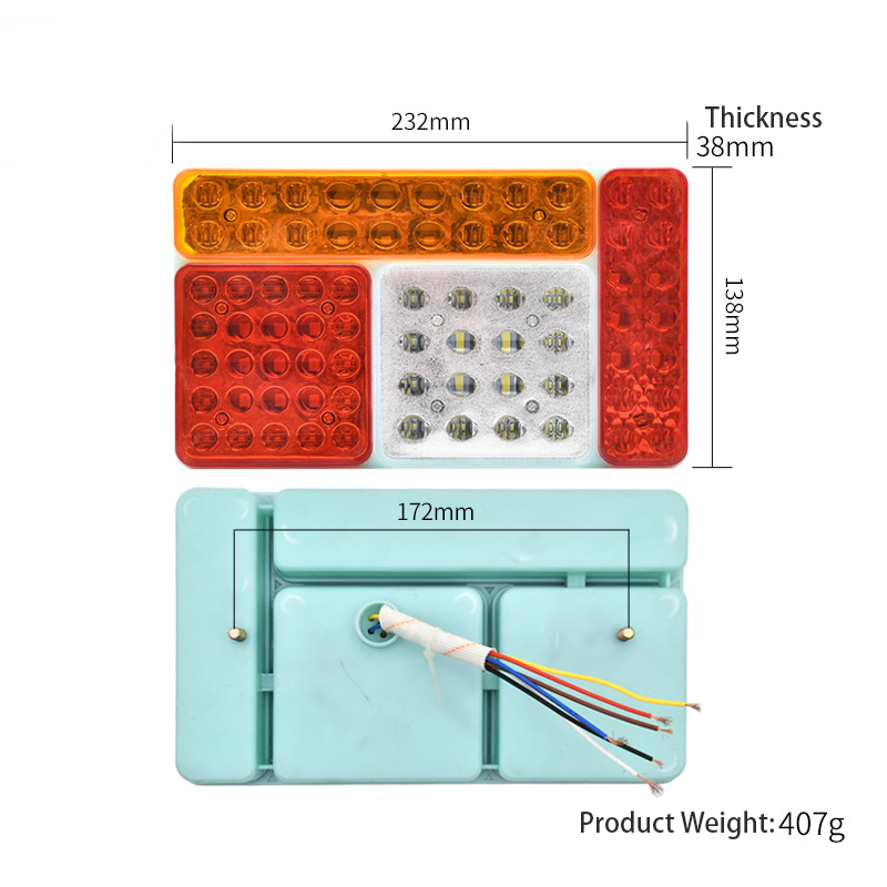 Luz traseira de caminhão LED 24V YN-TLC143