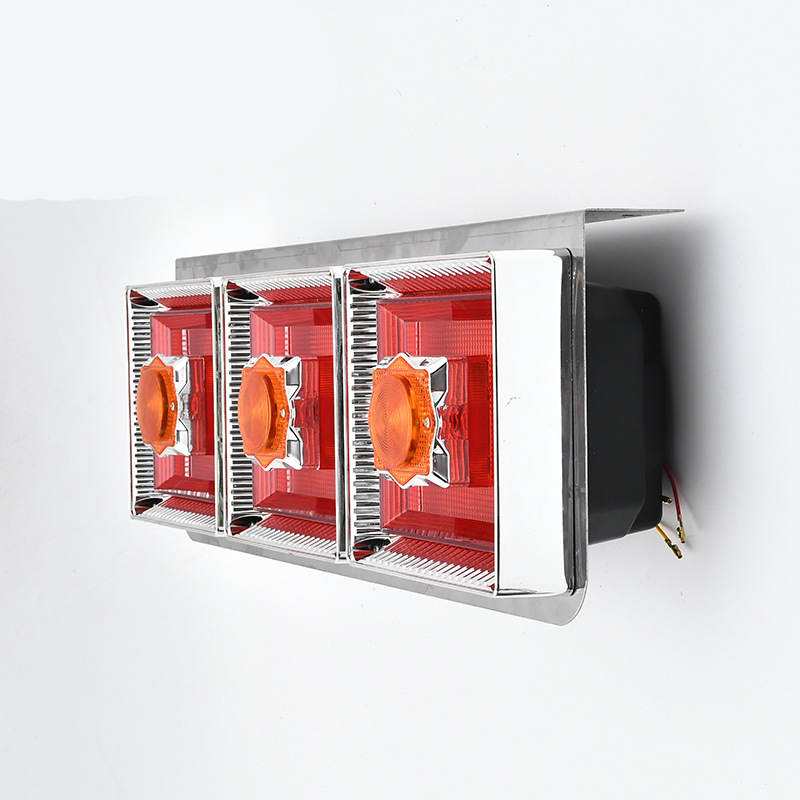 Luz traseira de caminhão LED 24V com 3 lâmpadas YN-TLC147
