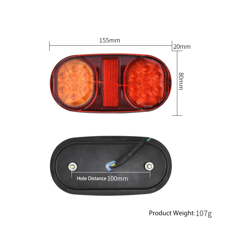 Luz traseira de caminhão 12LED YN-TLC32