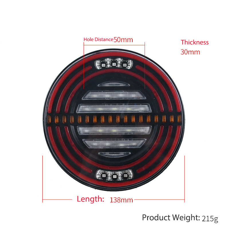 12V/24V RODAÇÃO LIGHT LUDENT LED CURIDO LED YN-TLC89