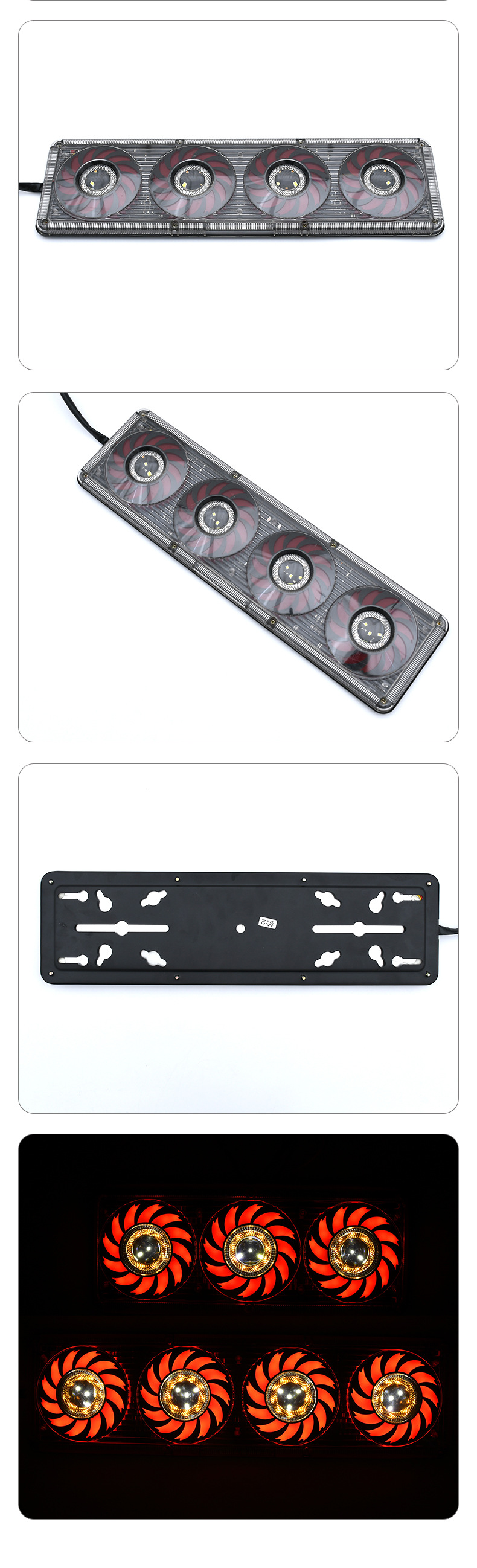 Luz traseira de caminhão LED 12V / 24V YN-TLC153