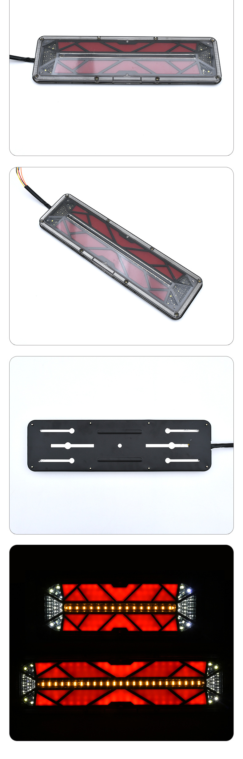 Luz traseira de caminhão LED 12V / 24V YN-TLC154