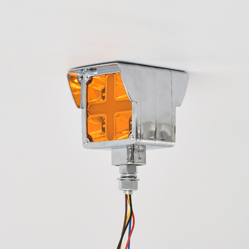 Lâmpada quadrada dupla face 12-24V com luz traseira de aba YN-TLC138