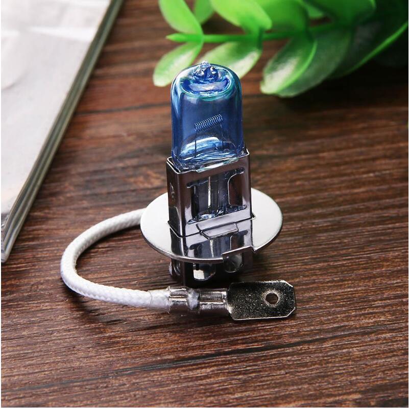 H3 100W 12V 6500K Lâmpada de neblina automática Lâmpadas halógenas para carro 