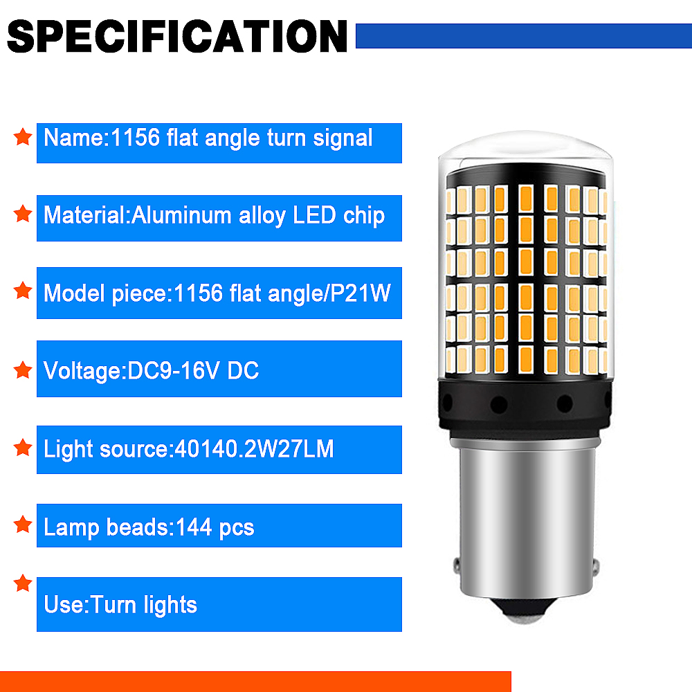 l&acirc;mpadas led para carro 1156-144smd (8)