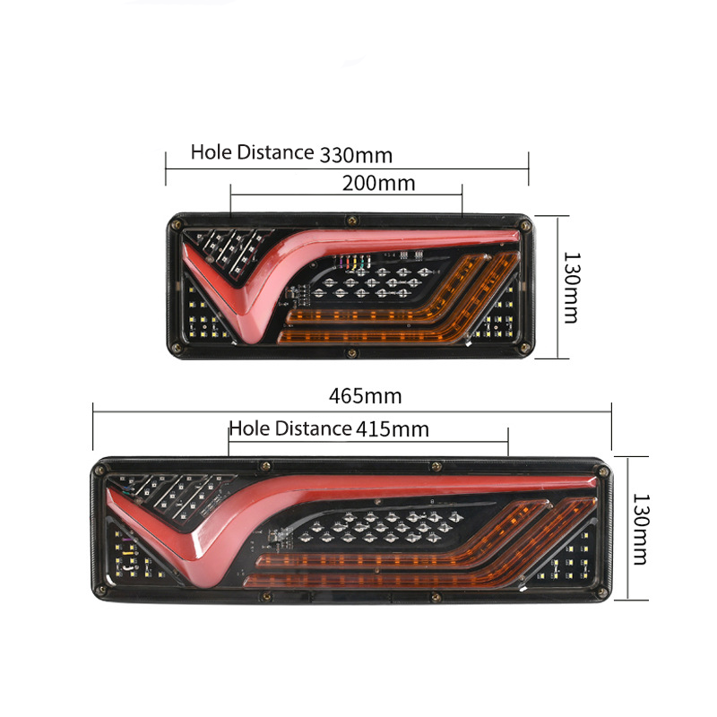 Caminhão 24V LUZ DE TAIL LED YN-TLC62