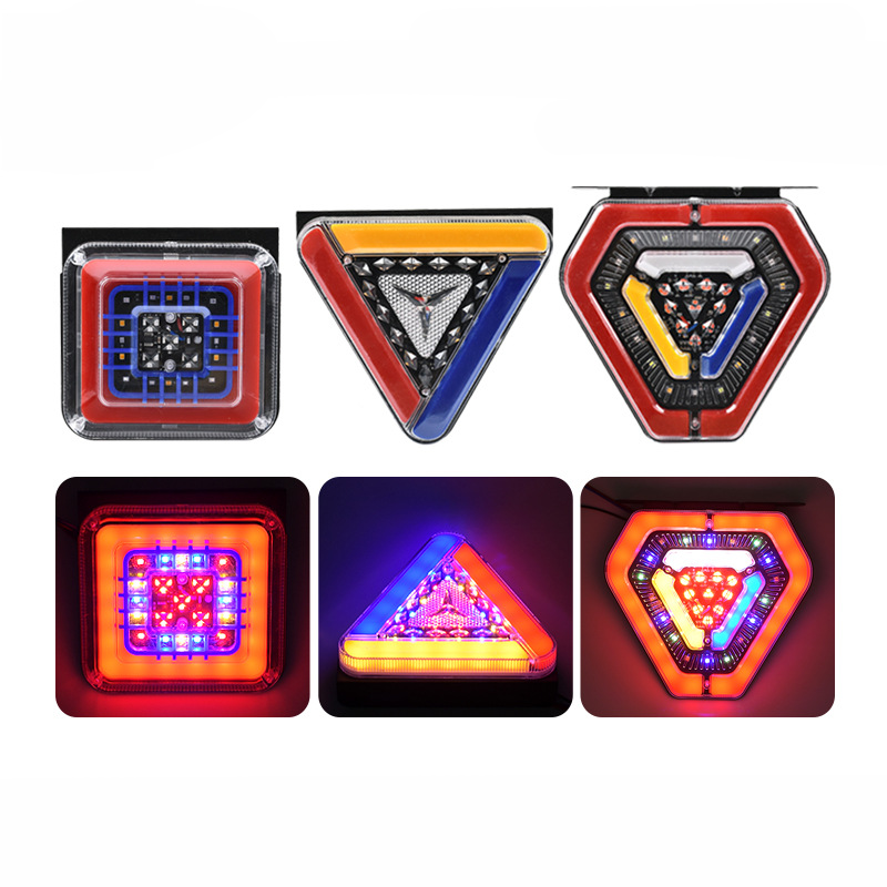 LED de 24V Flashing Flowing Guiding Turning Signal Tail Light YN-TLC131