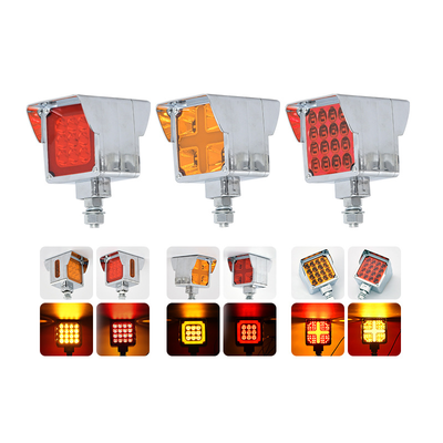 Lâmpada quadrada dupla face 12-24V com luz traseira de aba YN-TLC138