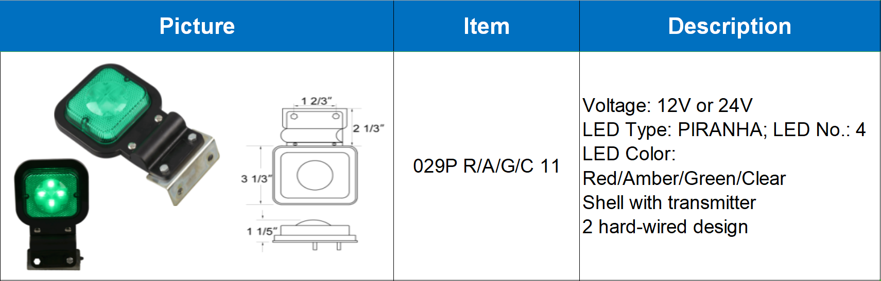 Marcador de espa&ccedil;o de LED 26-5