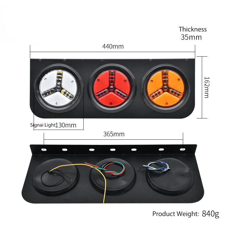 Rodada de 24V Luz de caminhão LED YN-TLC86