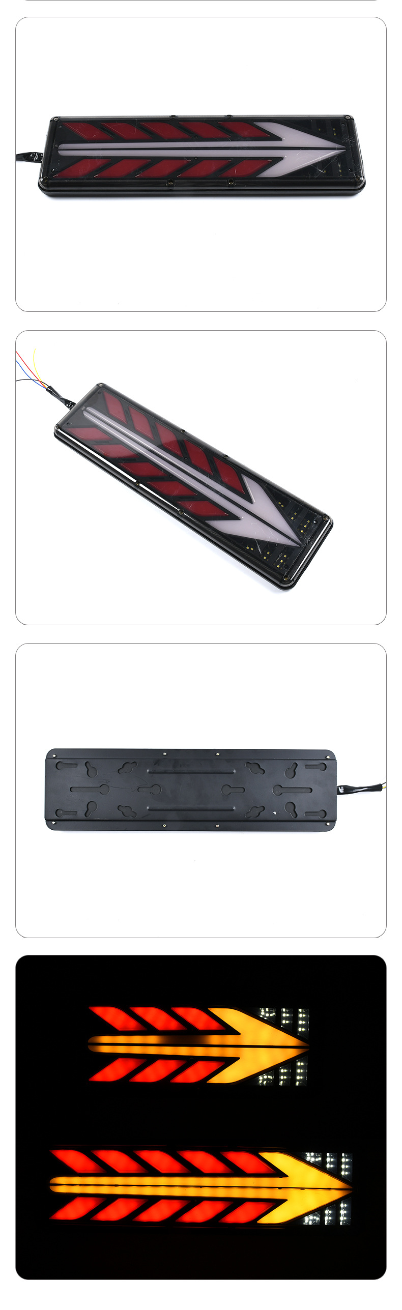 luz traseira de caminhão com seta de fluxo 12V / 24V YN-TLC158