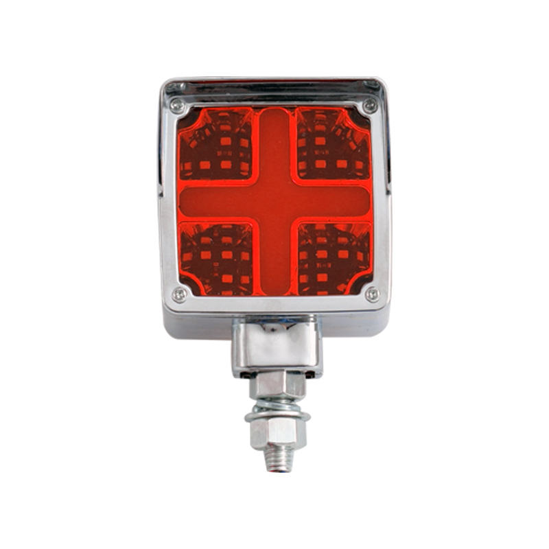 Lâmpada quadrada dupla face 12-24V com luz traseira de aba YN-TLC138