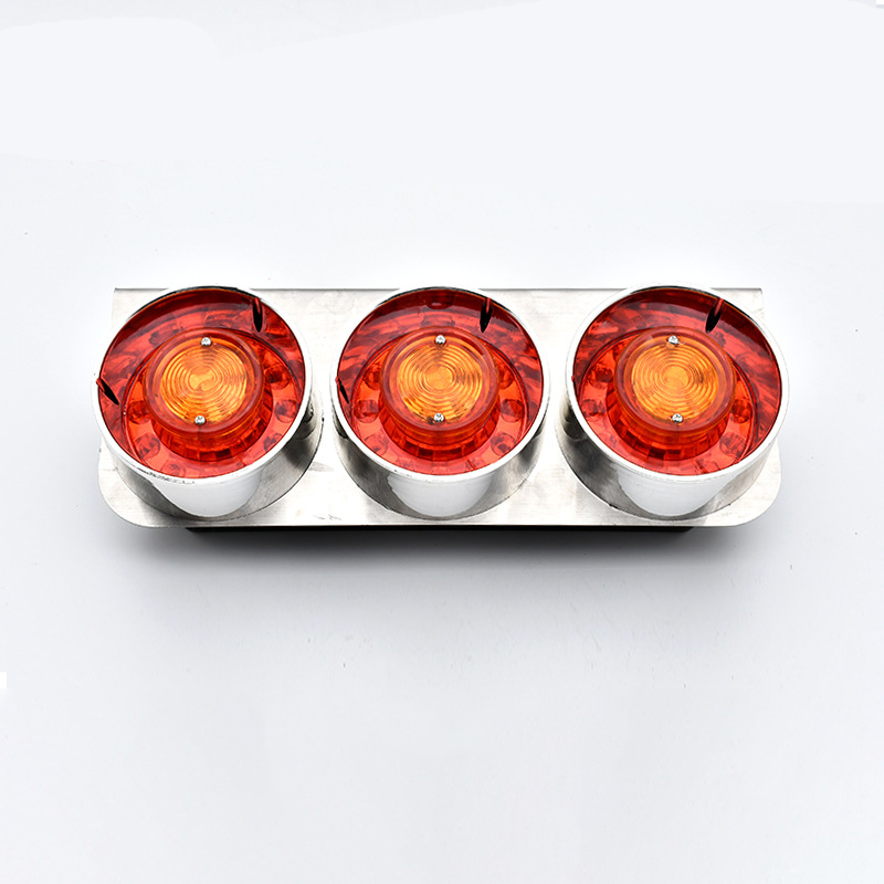 24V 3 lâmpadas redondas Caminhão da luz traseira YN-TLC127