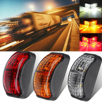 Lâmpada marcadora lateral LED de lente transparente 12-30V 2SMD