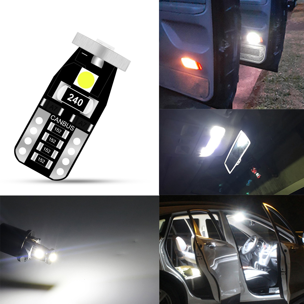 L&acirc;mpada LED T10 12V 3W 3030 3SMD (10)