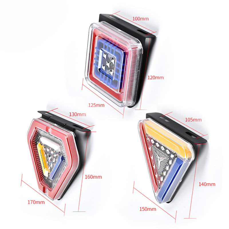 LED de 24V Flashing Flowing Guiding Turning Signal Tail Light YN-TLC131