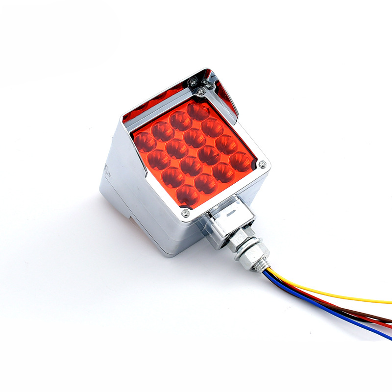 Lâmpada quadrada dupla face 12-24V com luz traseira de aba YN-TLC138
