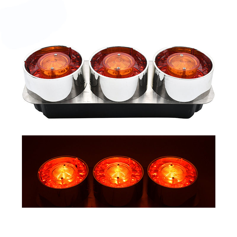 24V 3 lâmpadas redondas Caminhão da luz traseira YN-TLC127