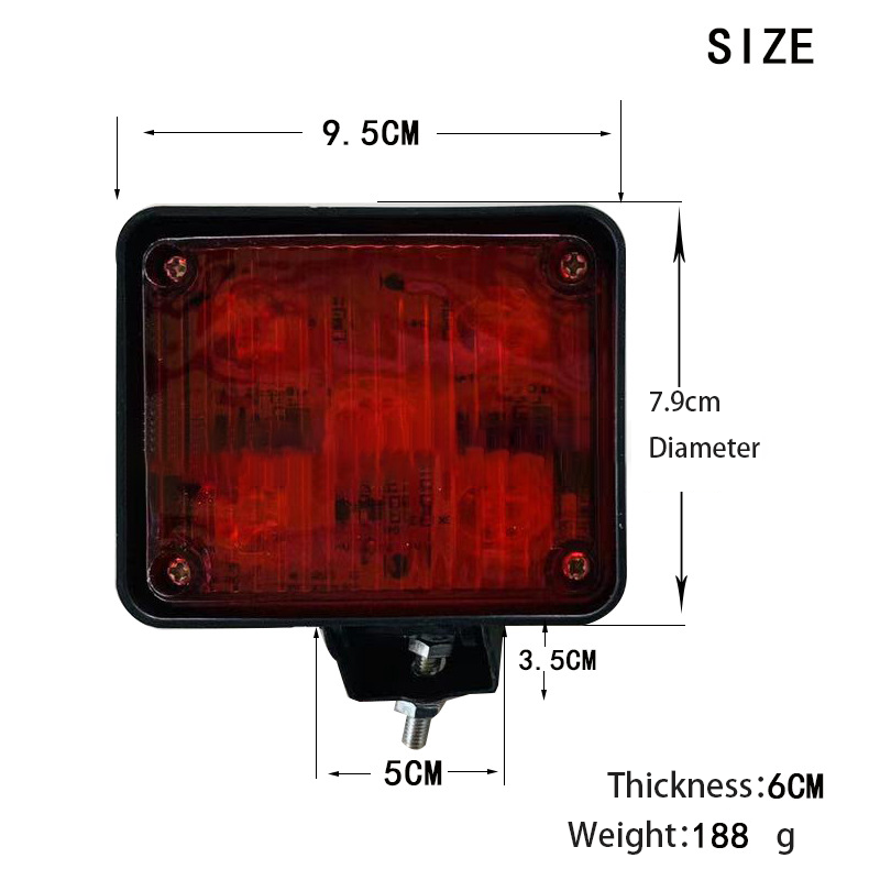 12-24V Flowing LED de nevoeiro leve Luz da traseira YN-TLC118