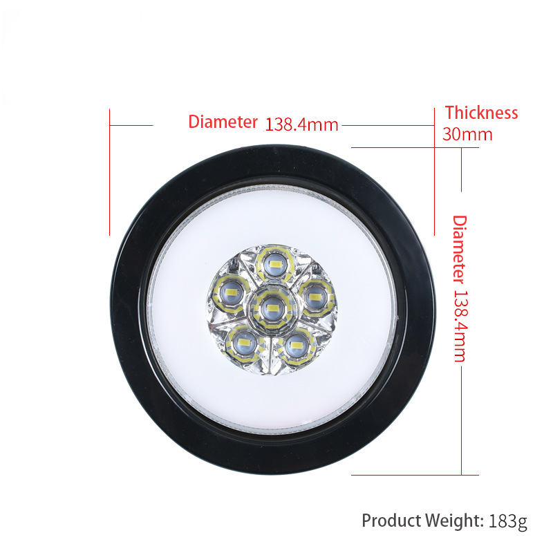 Luz traseira redonda LED 24V para caminhão YN-TLC137