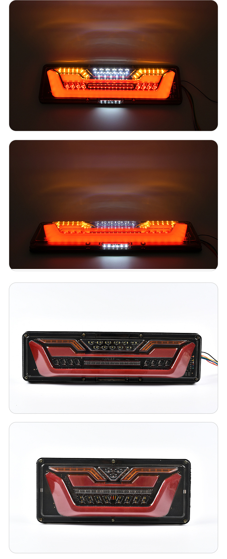 Luz traseira guiadora de fluxo LED 24V YN-TLC139