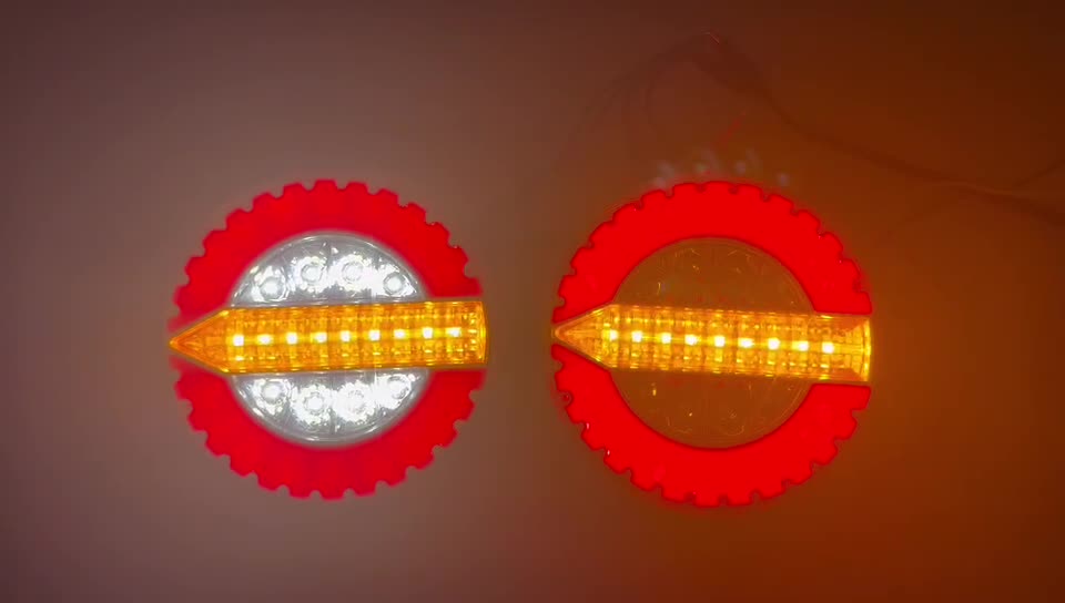Luz traseira redonda de 4 polegadas para hambúrguer de LED 24V YN-TLC140