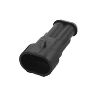 Caixa de receptáculo de 2 vias TE AMP Superseal série 1.5, 282090-1, chave A, invólucro do conector à prova d'água IP67 - conector de fio macho YN-WR-5