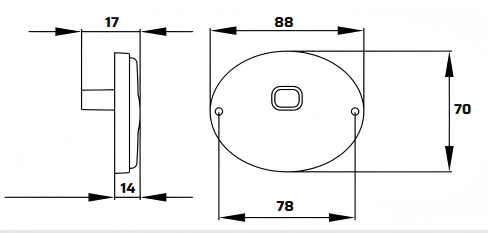 Luz lateral 12-24V YN-SML-5
