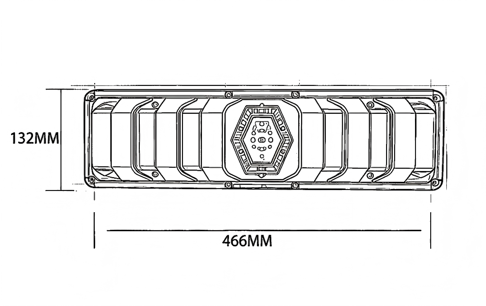 Luz traseira de caminhão 24V YN-WL-113