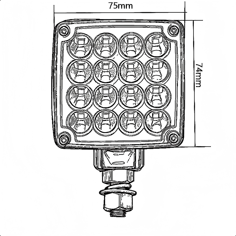 Luz traseira de caminhão 12-24V YN-WL-139