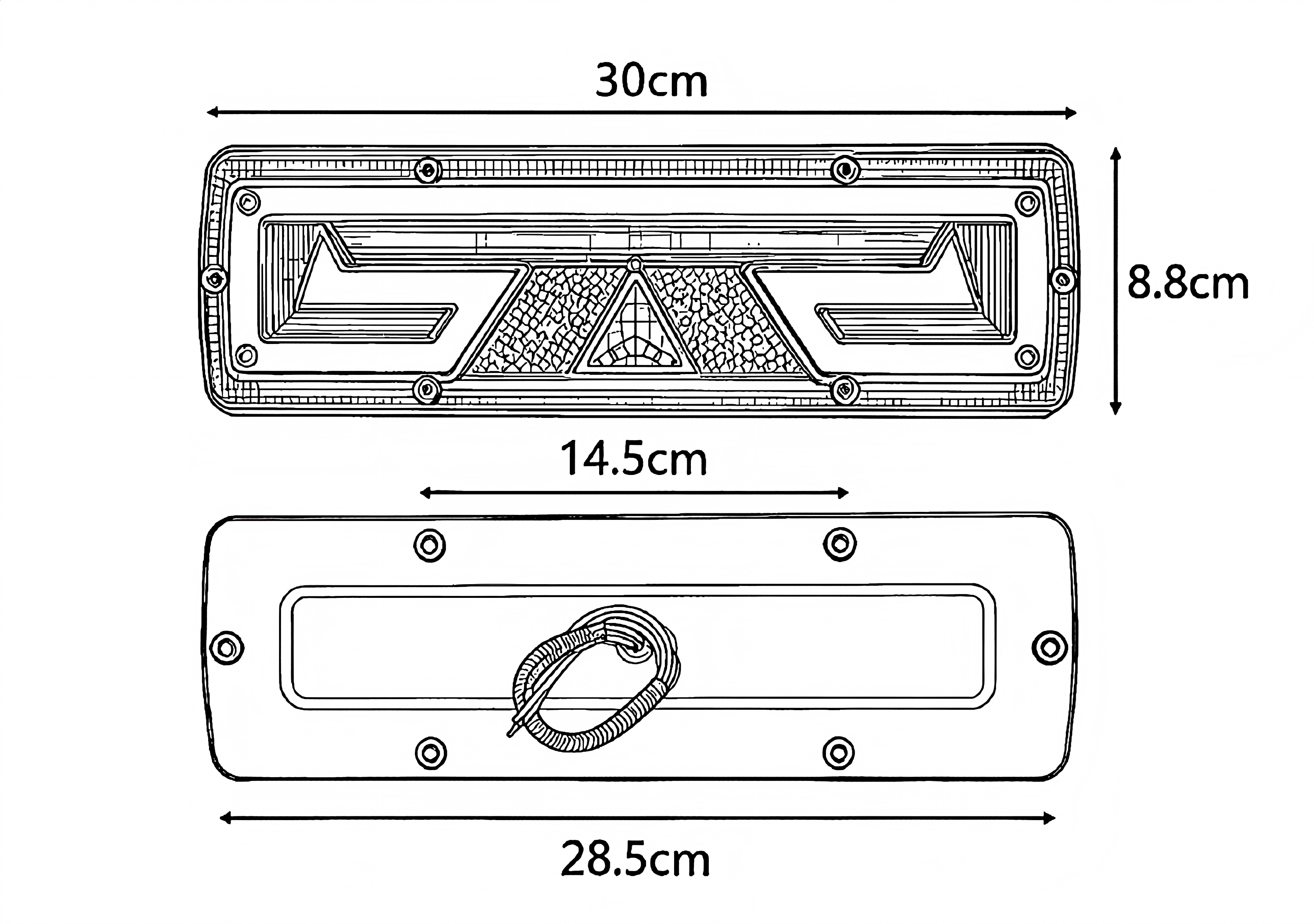 Luz traseira de caminhão 12-24V YN-WL-103
