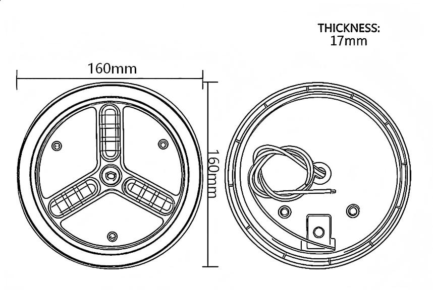 Luz traseira de caminhão 24V YN-WL-20