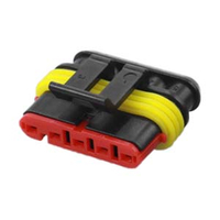 Carcaça de conector automotivo à prova d'água de 5 pinos, concha de plugue de receptáculo fêmea série de 1,5 mm para motocicleta de caminhão de carro - Conector de fio fêmea YN-WR-18